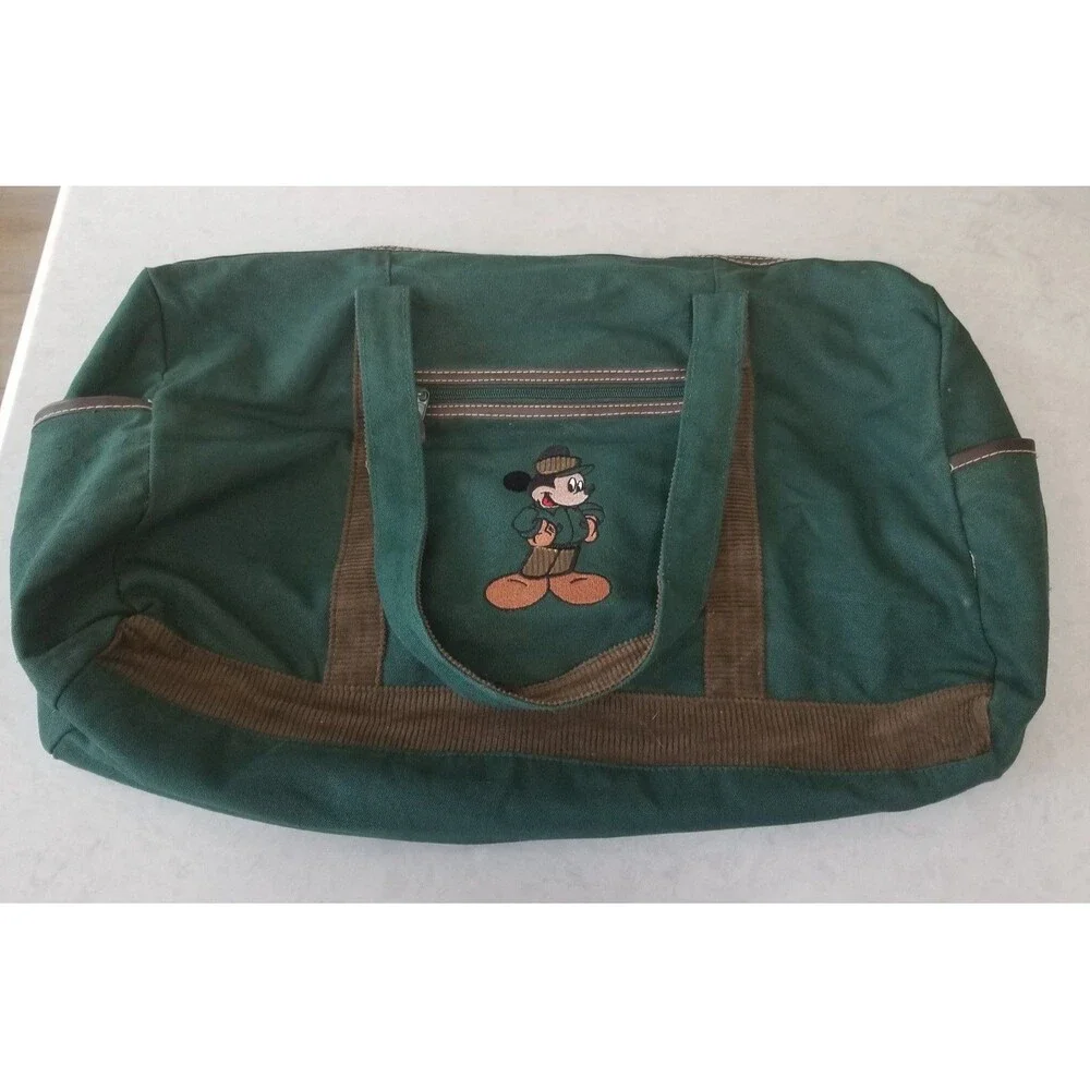 vintage Disney Mickey Unlimited mickey duffle green - Picture 1 of 12